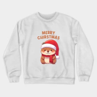 Merry Christmas Funny Marmot Crewneck Sweatshirt